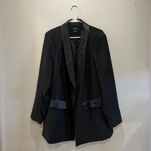 Black Blazer with Satin Lapels from Torrid